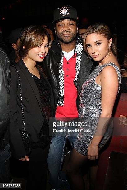 Michelle Jimenez, Jim Jones and Sagen Albert attend the 5th anniversary and re-launch of Concreteloop.com at Hiro Ballroom at The Maritime Hotel on...