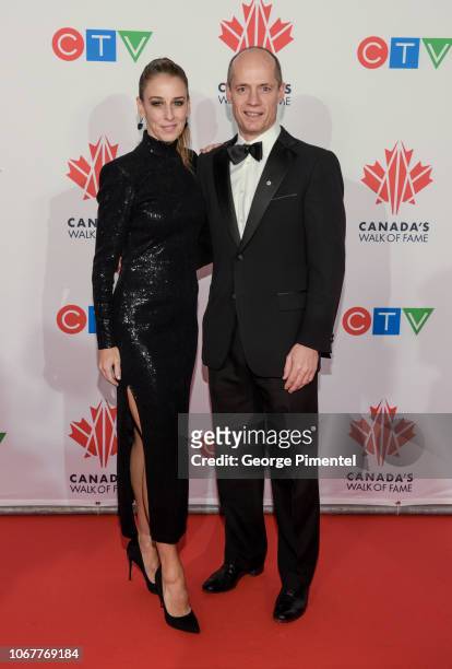 Sonia Rodriguez and Kurt Browning attends 2018 Canada's Walk Of Fame Awards held at Sony Centre for the Performing Arts on December 1, 2018 in...