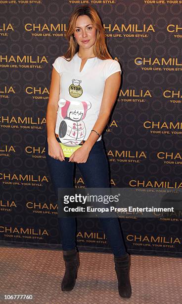 Priscilla de Gustin attends the launching of the charity bracelets 'Nozomi Alegria' by Chamilia on November 11, 2010 in Madrid, Spain.