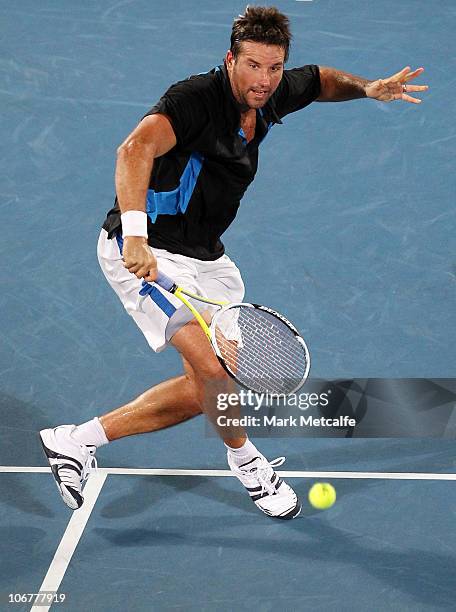 Patrick Rafter Backhand 92 Champions Downunder Sydney Day 2 Stock Photos, High-Res Pictures ...
