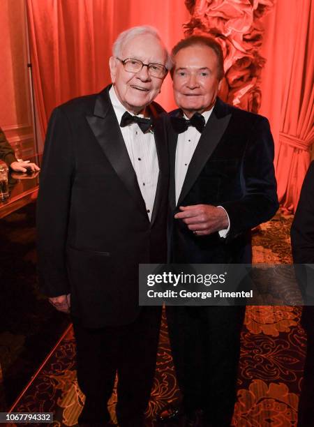 Warren Buffett and John Driscoll attends 2018 Canada's Walk Of Fame Awards held at Sony Centre for the Performing Arts on December 1, 2018 in...