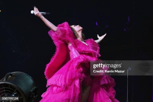 Beyonce performs during the Global Citizen Festival: Mandela 100 at FNB Stadium on December 2, 2018 in Johannesburg, South Africa.