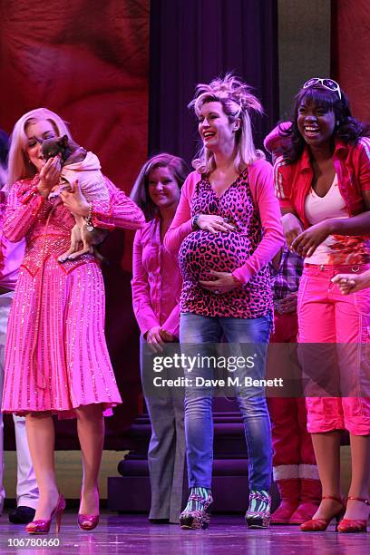 Denise Van Outen performs during the production of "Legally Blonde" at the Savoy Theatre on November 10, 2010 in London,England.