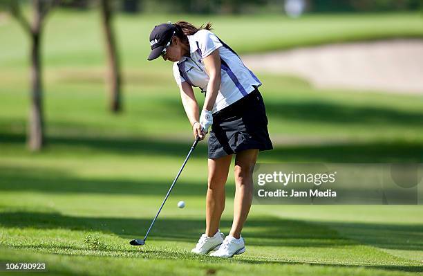 Golfer Amy Yang during the tournament Lorena Ochoa Invitational at Country Club on November 11, 2010 in Guadalajara, Mexico.