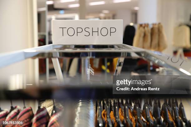 Interior view of the Topshop Topman store opening on November 15, 2018 in Duesseldorf, Germany.