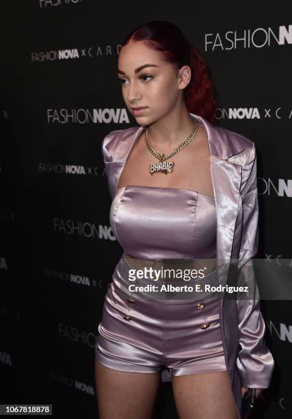 Bhad Bhabie attends the Fashion Nova x Cardi B Collaboration Launch Event at Boulevard3 on November 14, 2018 in Hollywood, California.