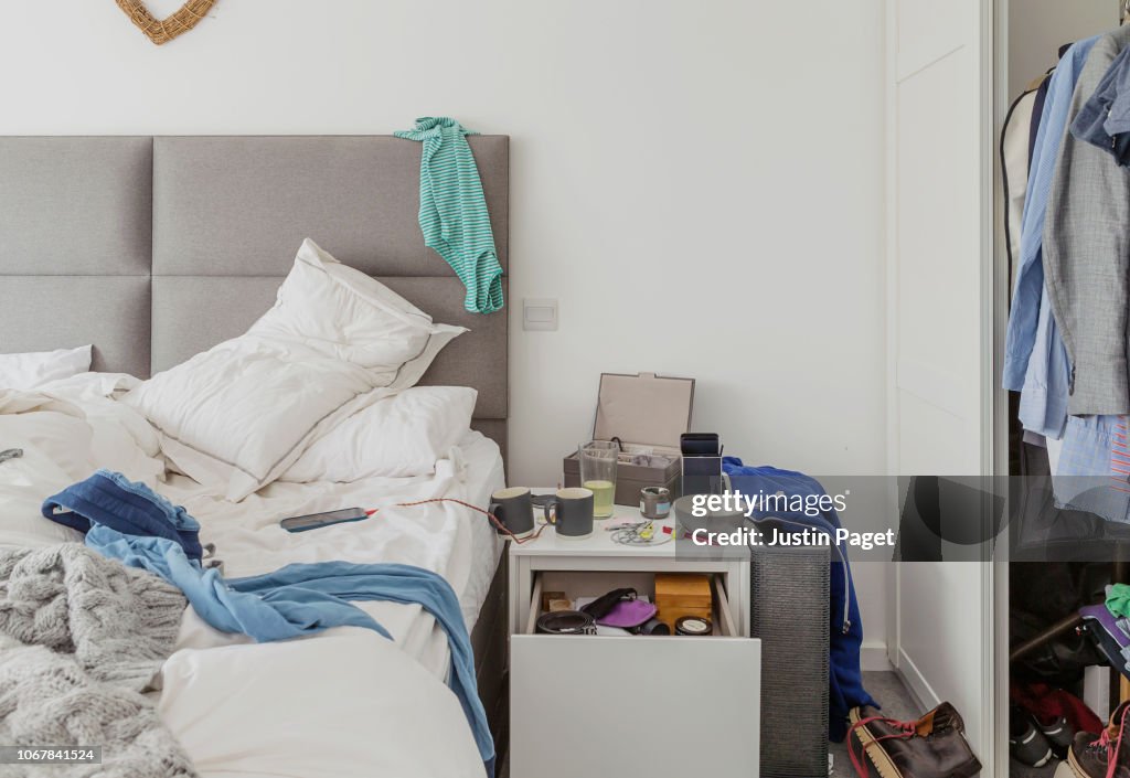 Messy bedroom