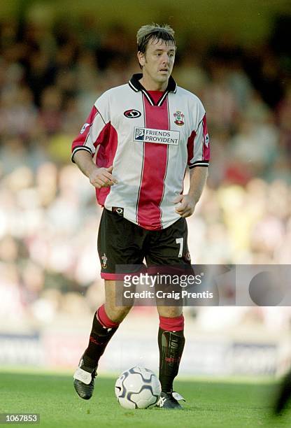 Matt Le Tissier of Southampton in action during the FA Carling Premiership match against Middlesbrough at The Dell in Southampton, England....