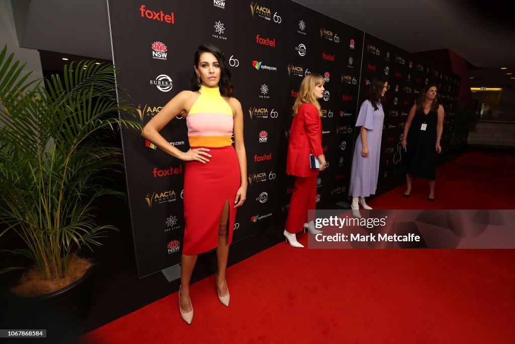 Nicole Chamoun, Lily Sullivan and Markella Kavenagh attend the 2018