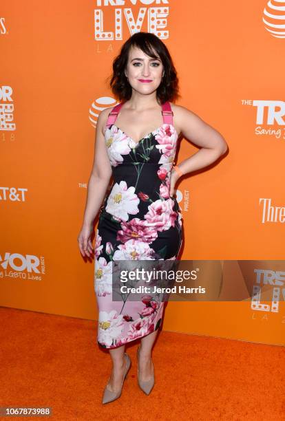 Mara Wilson ttends the Trevor Project's TrevorLIVE LA 2018 at The Beverly Hilton Hotel on December 3, 2018 in Beverly Hills, California.