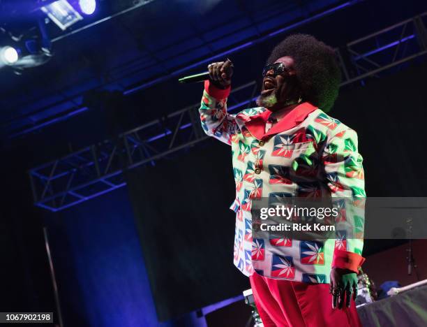 Rapper Afroman performs onstage during the Texas Ballpark Tour at Dell Diamond on December 2, 2018 in Round Rock, Texas.