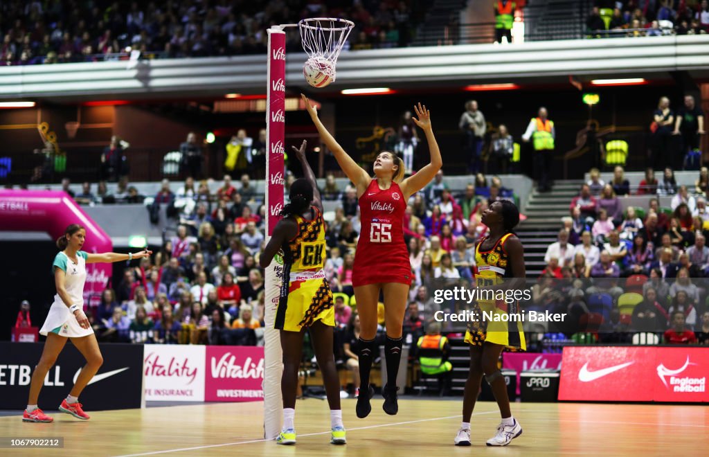 England v Uganda - Vitality Netball International Series