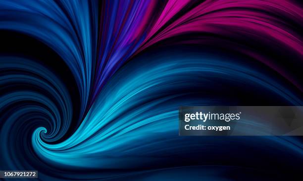 blue and magenta abstract background, flame feather - floral pattern water colour stock-fotos und bilder