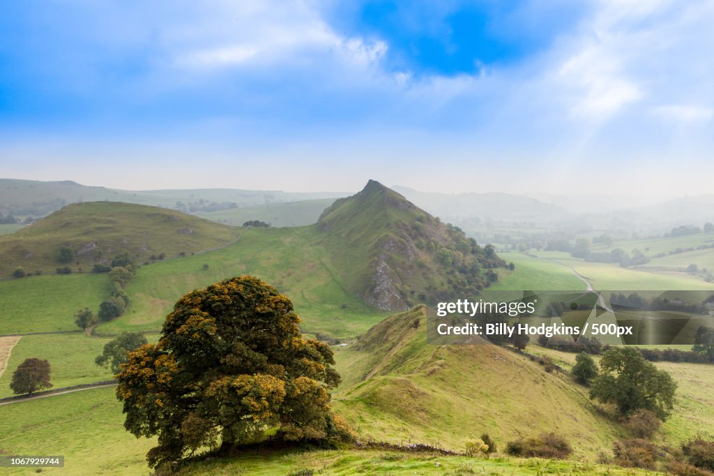 Palish Peaceful Landscape And Blue Sky High-Res Stock Photo - Getty Images