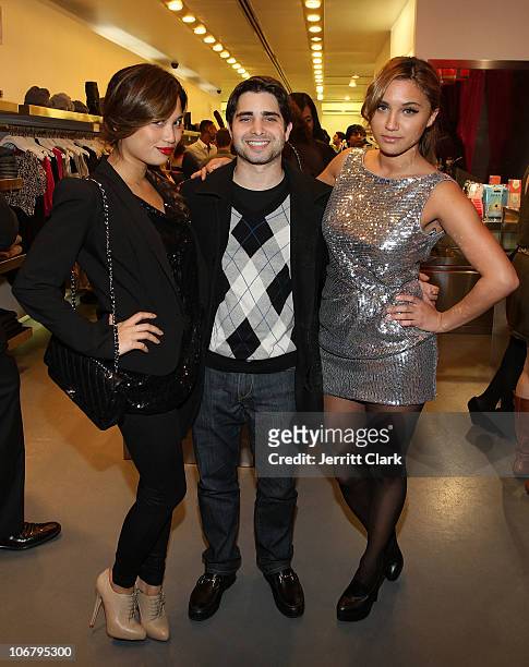 Michelle Jimenez, Matt Kirschner and Sagen Albert attend a private shopping event at Big Drop on November 11, 2010 in New York City.