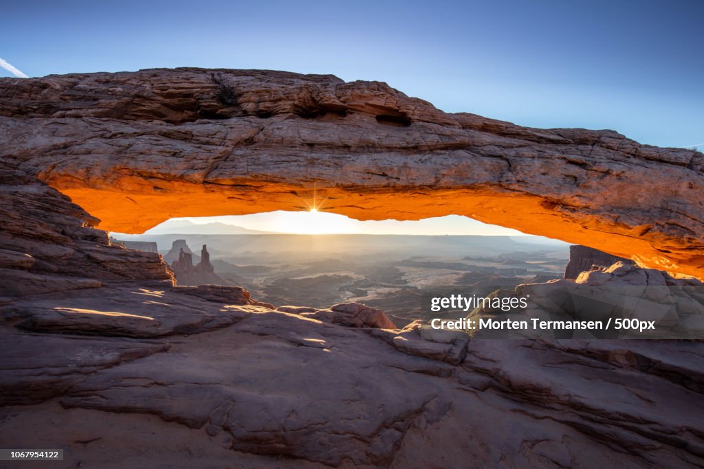 Canyon Sun Rising Scenic Sunrise Over Canyon High-Res Stock Photo - Getty Images