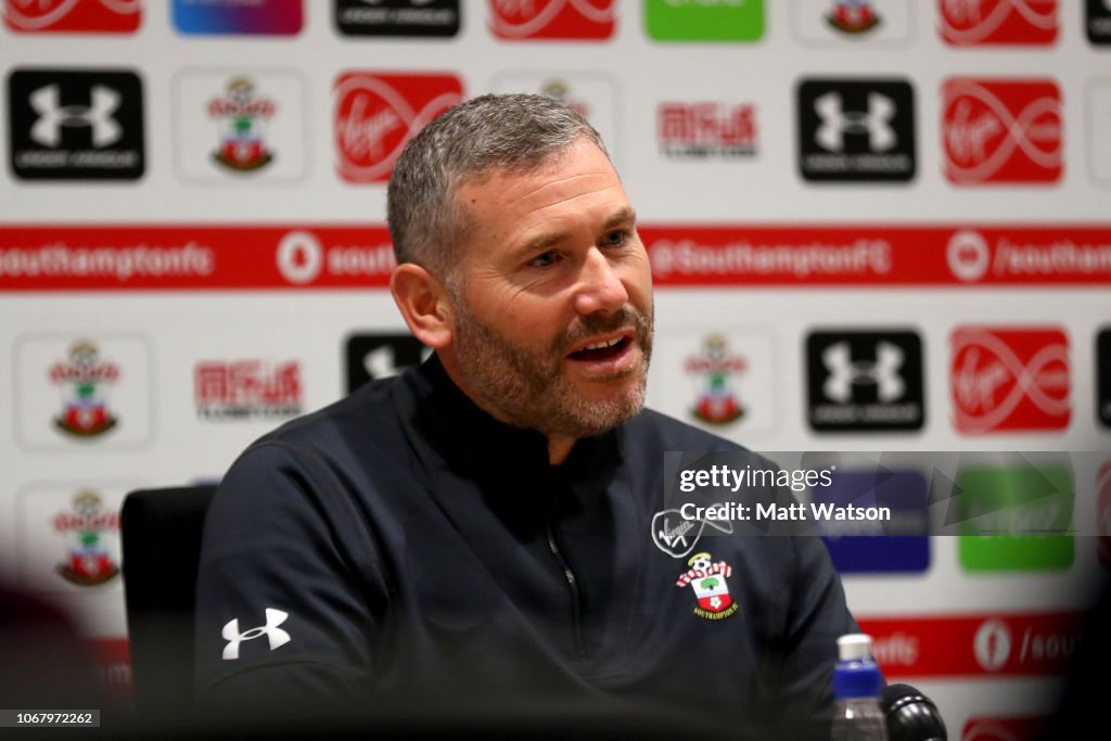 Southampton Training and Press Conference