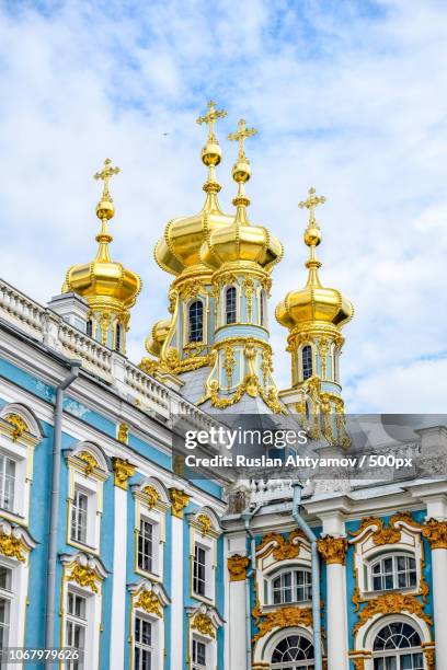 church of the resurrection in catherine palace - pushkin são petersburgo imagens e fotografias de stock