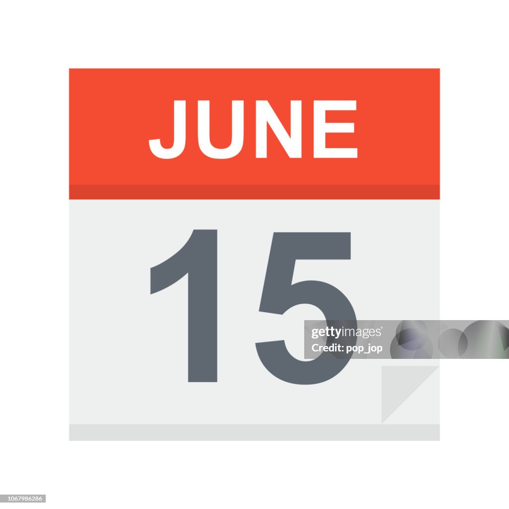 June 15 - Calendar Icon