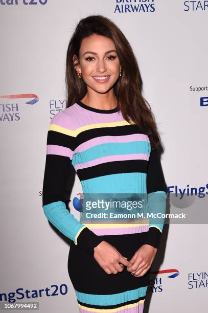 Michelle Keegan attends British Airways champagne reception to celebrate the airline raising £20 million for Comic Relief, through it's charity...