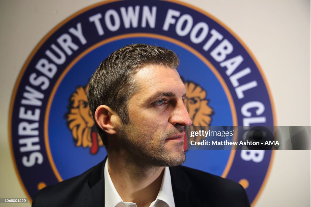 Shrewsbury Town Unveil New Manager Sam Ricketts