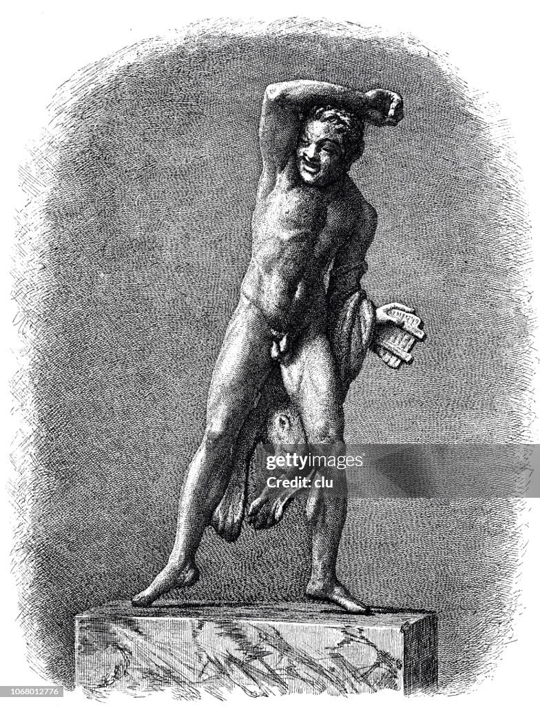 Satyr or Silen, demon in the wake of Dionysus