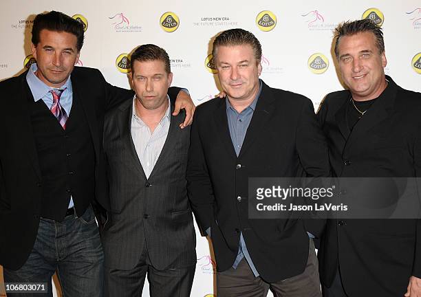 Actors and brothers William Baldwin, Stephen Baldwin, Alec Baldwin and Daniel Baldwin attend the U.S. Launch event for Lotus New Era on November 12,...