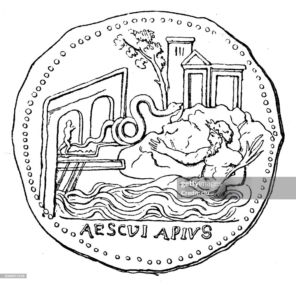 The snake of Asclepius is brought to Rome