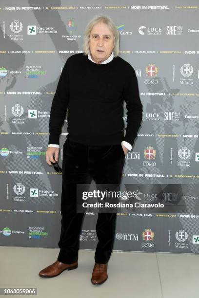 Screenwriter, film producer, journalist and Italian writer Enrico Vanzina attends Noir In Festival on December 3, 2018 in Milan, Italy.