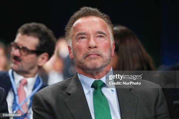 Arnold Schwarzenegger during COP 24, the 24th Conference of the Parties to the United Nations Framework Convention on Climate Change, which takes...