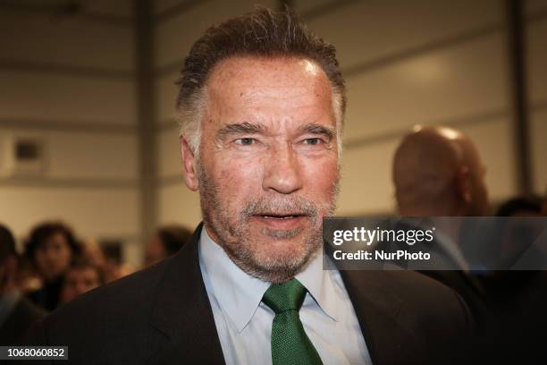 Arnold Schwarzenegger during COP 24, the 24th Conference of the Parties to the United Nations Framework Convention on Climate Change, which takes...