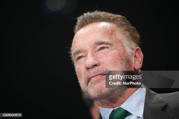 Arnold Schwarzenegger during COP 24, the 24th Conference of the Parties to the United Nations Framework Convention on Climate Change, which takes...