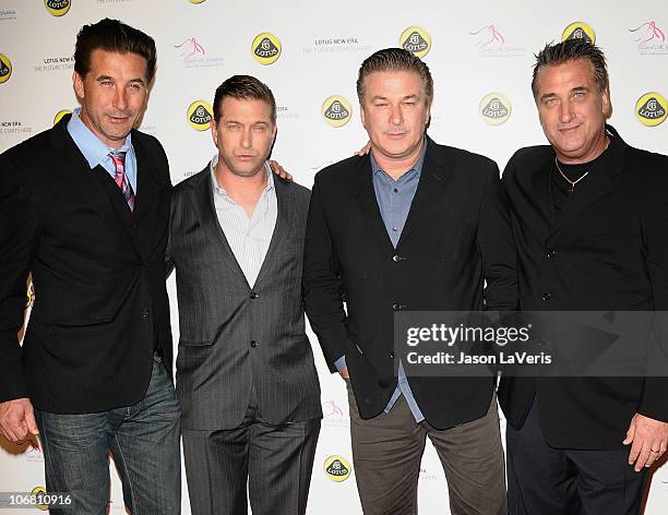 Actors and brothers William Baldwin, Stephen Baldwin, Alec Baldwin and Daniel Baldwin attend the U.S. Launch event for Lotus New Era on November 12,...