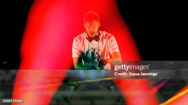 Calvin Harris performs onstage during WiLD 94.9's FM's Jingle Ball 2018 Presented by Capital One at Bill Graham Civic Auditorium on December 1, 2018...