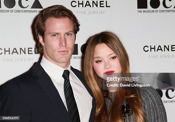 Actress Devon Aoki and James Bailey arrive at "The Artist's Museum Happening" MOCA Los Angeles Gala held at MOCA Grand Avenue on November 13, 2010 in...