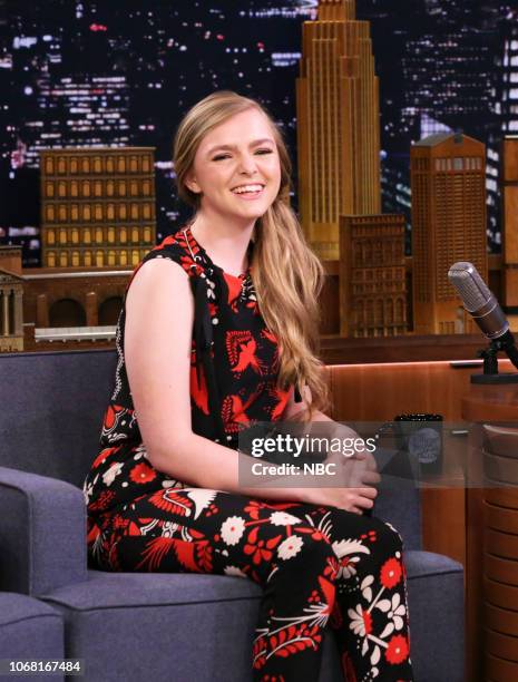 Episode 0973 -- Pictured: Actress Elsie Fisher during an interview on December 3, 2018 --