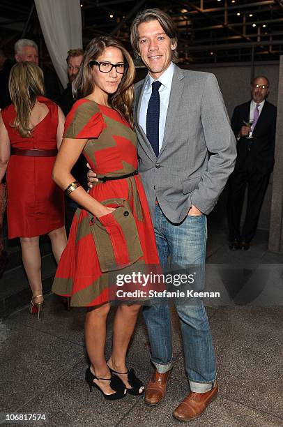 Screenwriter Stephen Gaghan and wife Minnie Mortimer attend "The Artist's Museum Happening" MOCA Los Angeles Gala sponsored by Chanel Fine Jewelry...