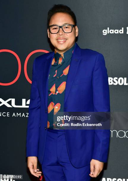 Nico Santos attends Out Magazine's OUT100 Awards Celebration Presented By Lexus at Quixote Studios on November 15, 2018 in Los Angeles, California.