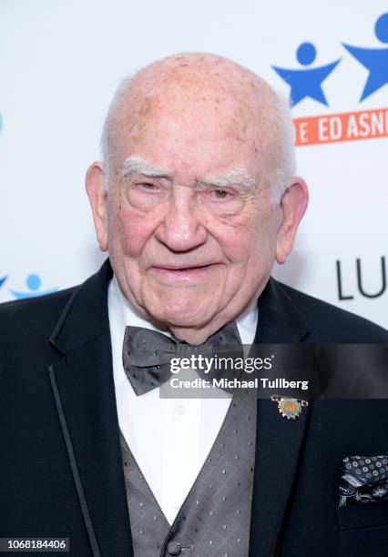 Ed Asner attends the Ed Asner Family Center's first annual "A Night of Dreams" gala at Exchange LA on November 15, 2018 in Los Angeles, California.