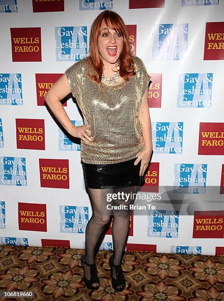 Julie Brown attends L.A. Gay & Lesbian Center's 39th anniversary gala & auction at the Hyatt Regency Century Plaza on November 13, 2010 in Century...