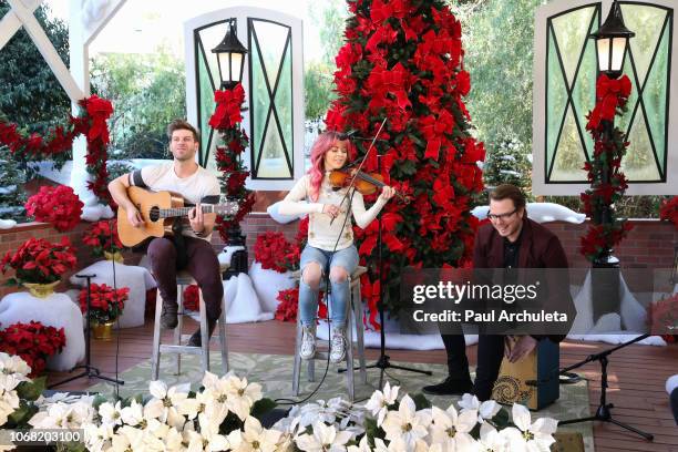 Musicain Lindsay Stirling visits Hallmark's "Home & Family" at Universal Studios Hollywood on November 15, 2018 in Universal City, California.