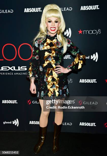 Katya Zamolodchikova attends Out Magazine's OUT100 Awards Celebration Presented By Lexus at Quixote Studios on November 15, 2018 in Los Angeles,...