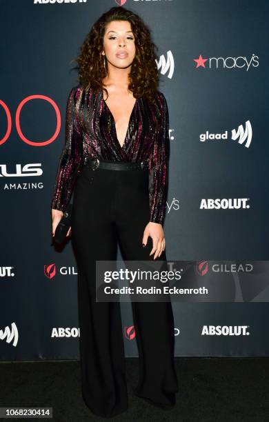 Hailie Sahar attends Out Magazine's OUT100 Awards Celebration Presented By Lexus at Quixote Studios on November 15, 2018 in Los Angeles, California.