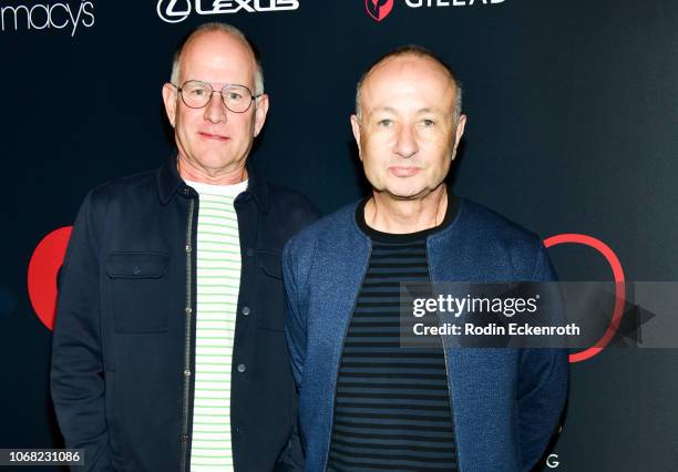 Randy Barbato and Fenton Bailey attend Out Magazine's OUT100 Awards Celebration Presented By Lexus at Quixote Studios on November 15, 2018 in Los...