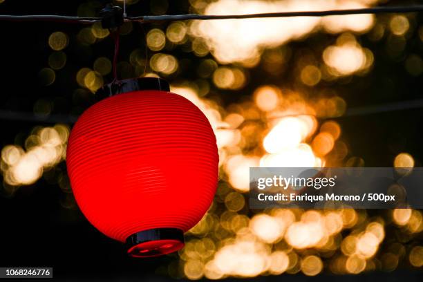 red paper lantern, tokyo, japan - traditional festival ストックフォトと画像