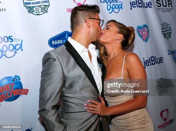 Jax Taylor and Brittany Cartwright arrive at the 3rd Annual Vanderpump Dog Foundation Gala at Taglyan Cultural Complex on November 15, 2018 in...