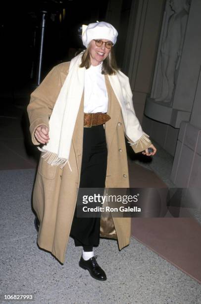Diane Keaton during "Fallen Champ: The Untold Story of Mike Tyson" Los Angeles Screening - January 2, 1992 at Academy Theater in Hollywood,...