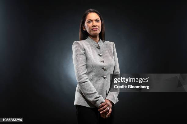 Gina Miller, founding partner of SCM Private LLP, poses for a photograph following a Bloomberg Television interview in London, U.K., on Friday, Jan....