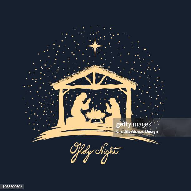 ilustraciones, imágenes clip art, dibujos animados e iconos de stock de nacimiento de cristo - estrelas de natal