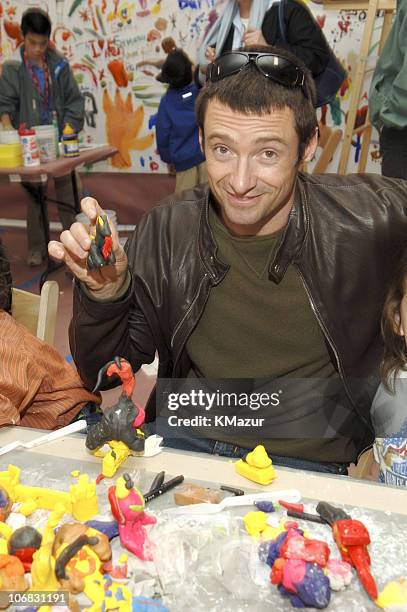 Hugh Jackman during 12th Annual Kids for Kids Celebrity Carnival to Benefit the Elizabeth Glaser Pediatric AIDS Foundation - Inside at Industria...